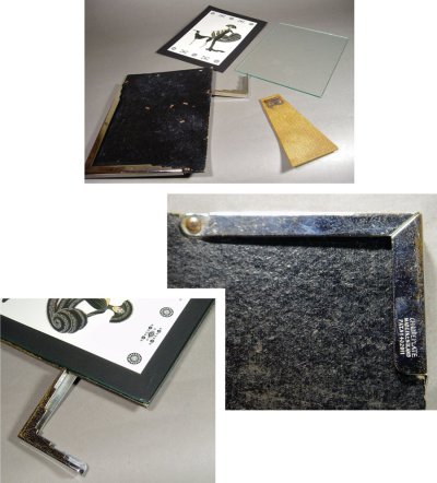 画像2: 1930's Art Deco "Geometric" Glass Photo Frame【小】
