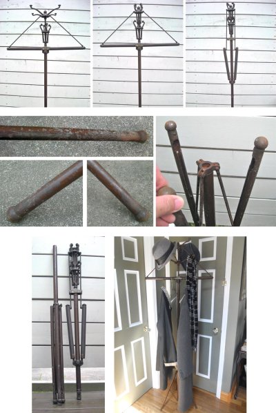 画像3: 1930's "UTILATREE" Folding Coat＆Hat Rack