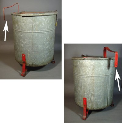 画像2: 1930's "JUSTRITE" Oily Waste Can