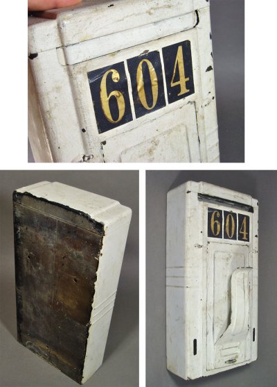 画像2: 1930-40's "SHABBY" Brass Wall Mount Mail Box