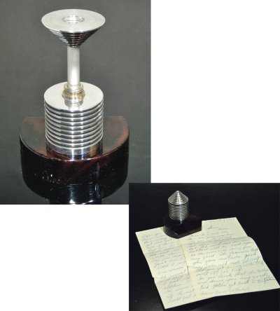 画像1: 1940-50's Paper Weight＆Postal Scale【MARBLE×ALUMINUM】