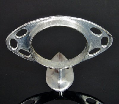 画像1: 1950-60's "Teardrops" Chrome Bathroom Shelf Brackets