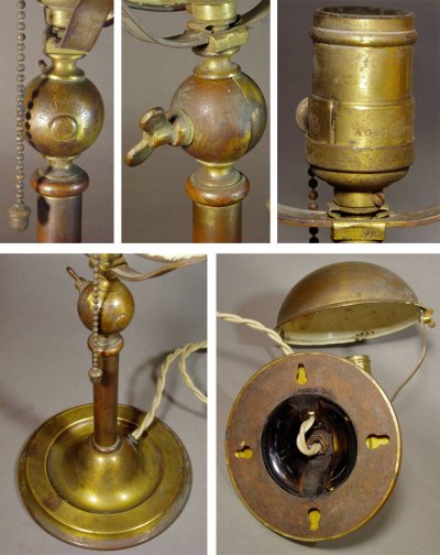 画像3: 1920's "Table / Wall" Brass 2-Way Lamp