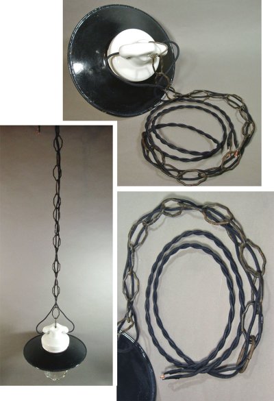 画像2: 1930's German Deco Pendant Light【Black】