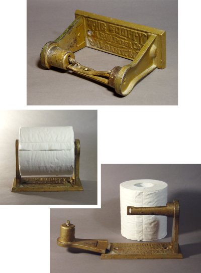 画像1: 1890-1910's "A.P.W PAPER CO. N.Y." Iron Toilet Paper Holder