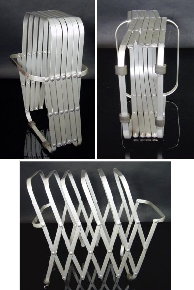 画像1: "Accordion" Aluminum FILE Rack 