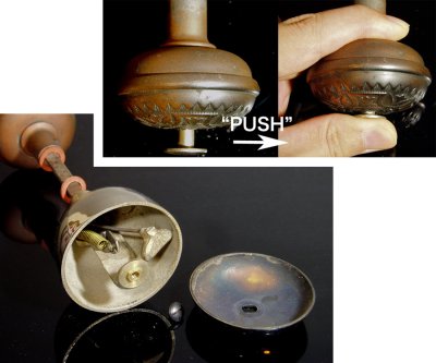 画像2: Early 1900's "COMBINATION" Door Knob ＆ BELL【Dead-Stock】