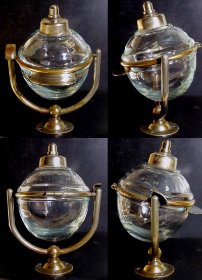 画像3: 1910-20's "N.Y." Glass Liquid Soap Dispenser