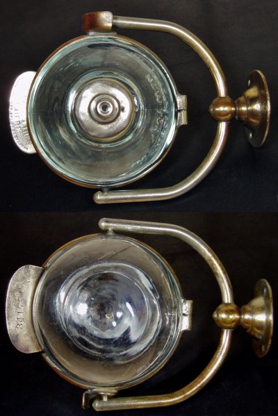 画像2: 1910-20's "N.Y." Glass Liquid Soap Dispenser