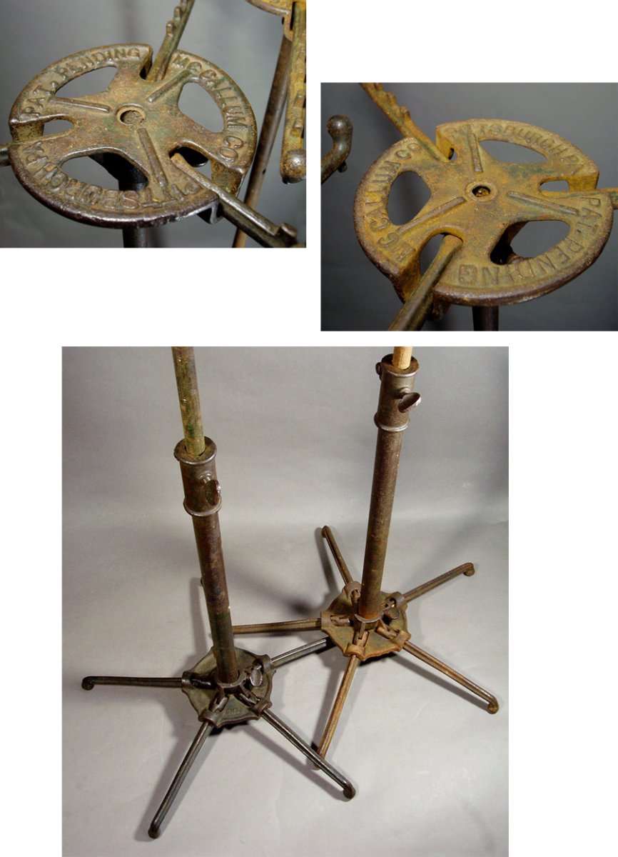 画像2: Early 1920's " McCallum Co." Folding Hanger Rack 【2台セット】 (2)