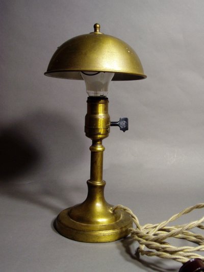 画像1: 1930's Brass Table Lamp