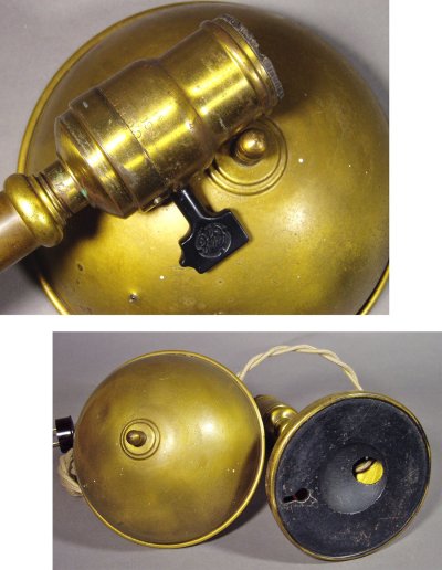 画像3: 1930's Brass Table Lamp