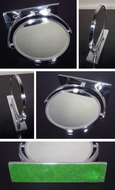 画像3: 1930-40's Art Deco "Chromed" Vanity Mirror