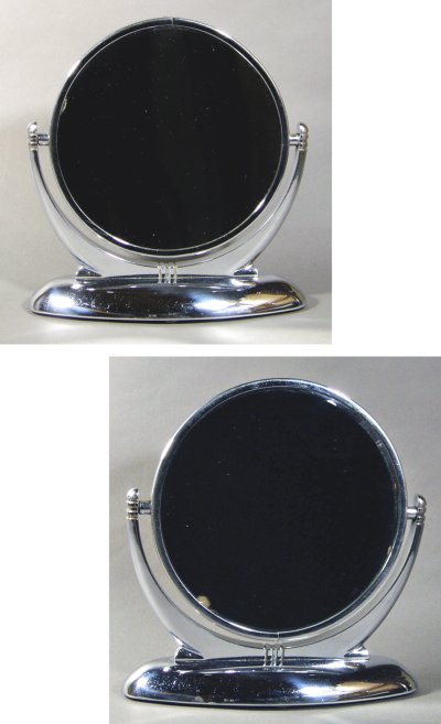 画像2: 1930-40's Art Deco "Chromed" Vanity Mirror