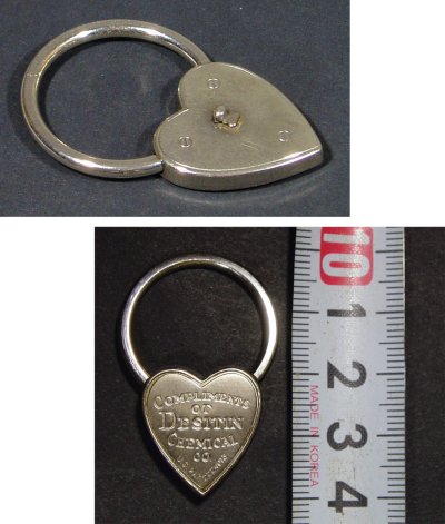 画像3: 1940's "♡ Heart Shaped "  Key Ring【箱付きDEAD-STOCK】
