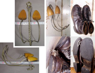 画像3: 1920-30's Twisted Wire＆Wood "Shoes Hanger" - New York City
