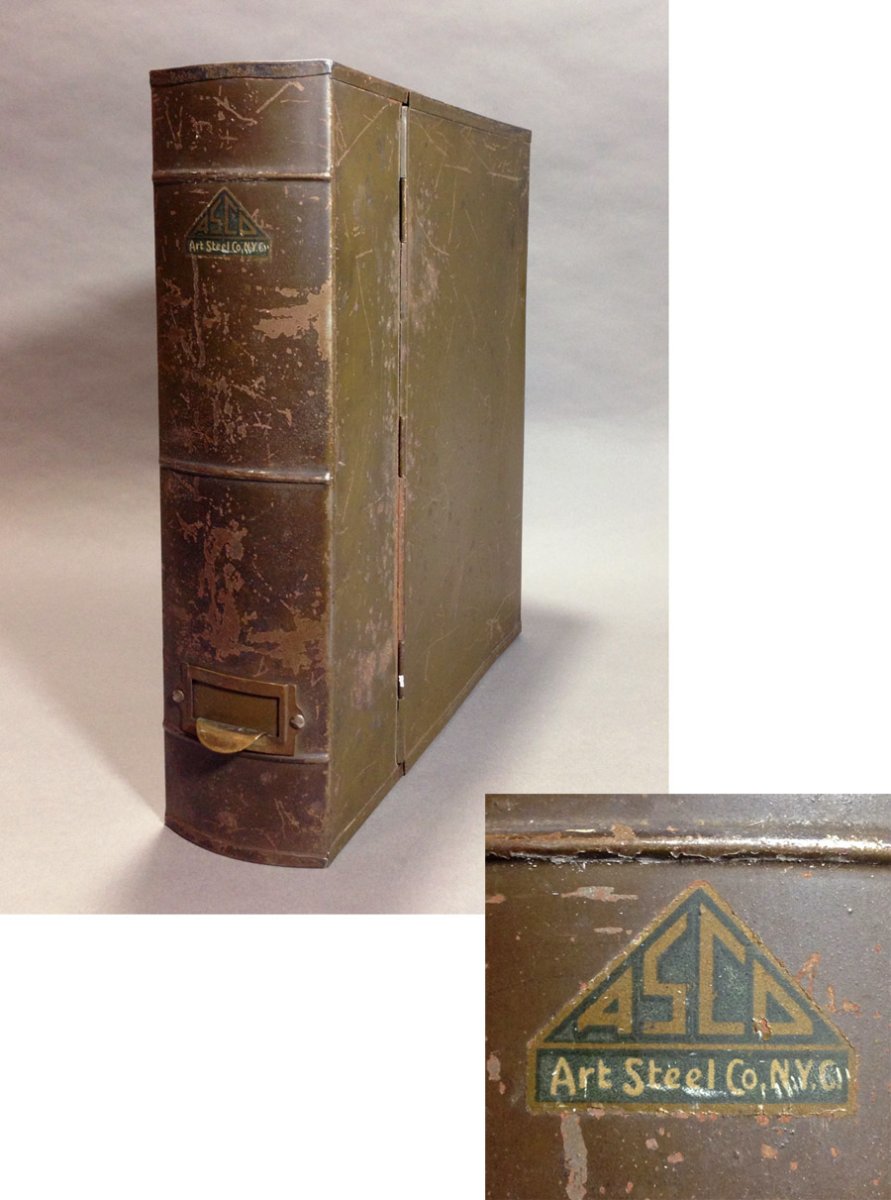 画像1: 1930-40's "ASCO N.Y." Steel File Box (1)
