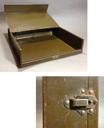 画像2: 1930-40's "ASCO N.Y." Steel File Box