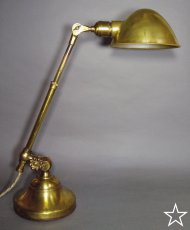 画像2: 1910-20's "O.C.White" Brass Telescopic Desk Lamp (2)