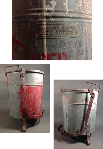 画像2: 1930-40's "JUSTRITE" Oily Waste Can