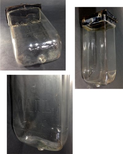 画像3: 1930-40's Wall Mount "VISIBLE" Glass MAIL BOX