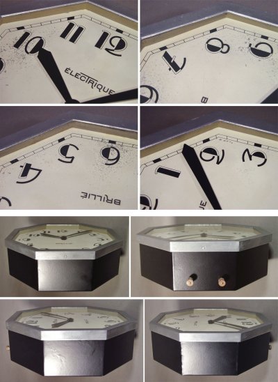画像3: 1930's French "BRILLIE" Octagon Wall Clock