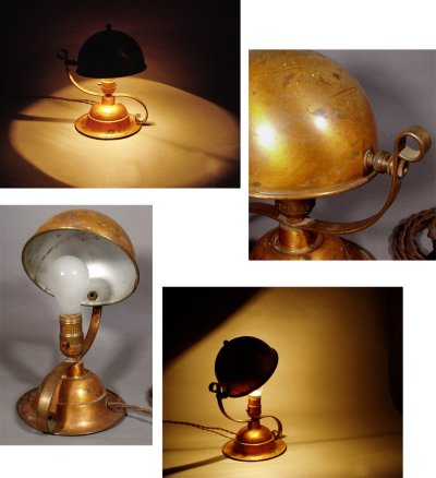 画像2: 1930-40's "Copper-Tone" Table Lamp