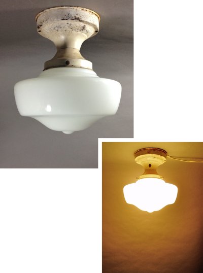 画像1: 1930-40's "ART DECO" Ceiling Light