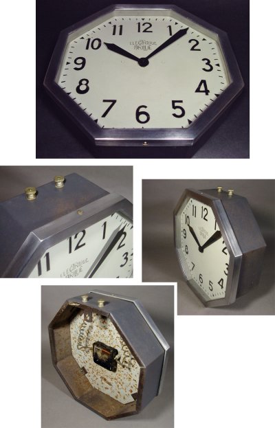 画像2: 1930's French Art Déco "BRILLIE" Wall Clock