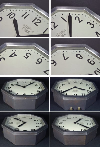 画像3: 1930's French Art Déco "BRILLIE" Wall Clock