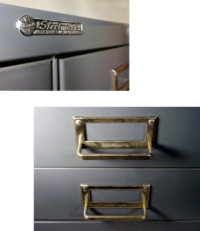 画像1: 1950-60's "Art Steel Co. N.Y." 10 Drawer Cabinet