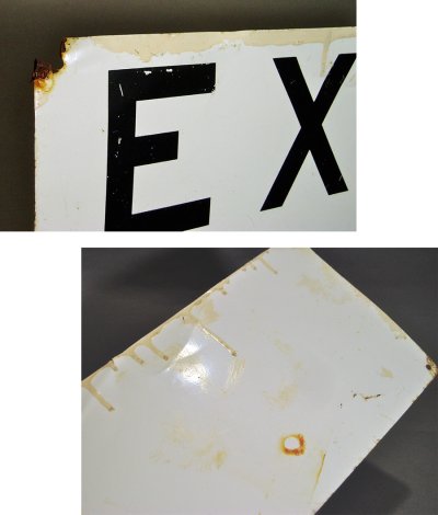 画像2: 1950-70's "EXIT" Tin Sign