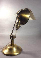 画像1: 1910-20's "LYHNE" Brass Desk Lamp (1)