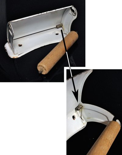 画像2: 1930-40's Germany "Shabby" Toilet Paper Holder