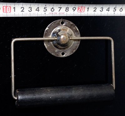 画像2: 1930-40's "Nickle plated Brass" Toilet Paper Holder