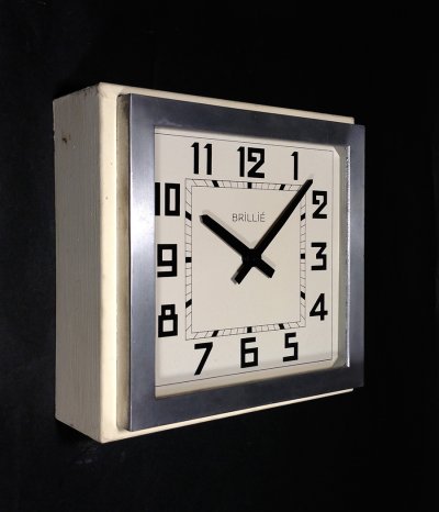 画像1: 1930-40's French "BRILLIE" Wall Clock