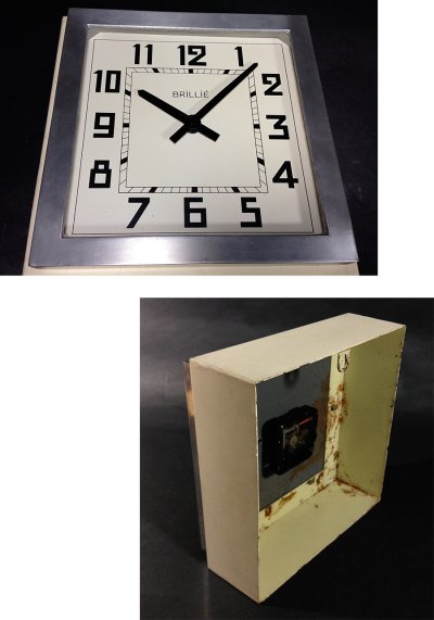 画像2: 1930-40's French "BRILLIE" Wall Clock