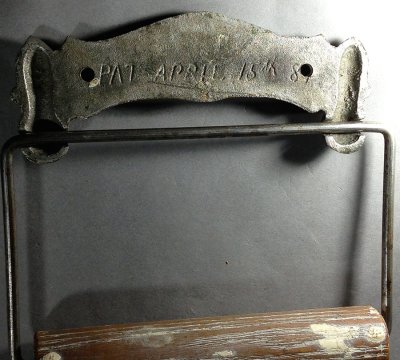 画像2: 1880's "ADVERTISING" Cast Iron Toilet Paper Holder