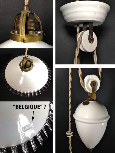 画像2: 1920-30's "Rise＆Fall" Pendant Lamp【Complete】