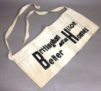 画像1: "Advertising" Cotton Nail Tool Apron