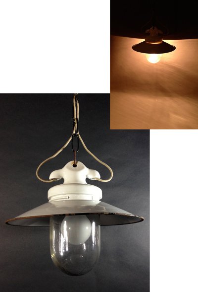 画像1: 1930's German Deco Pendant Light