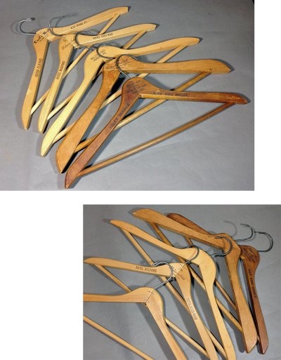 画像2: 21-sets "Advertising" Wood Hangers