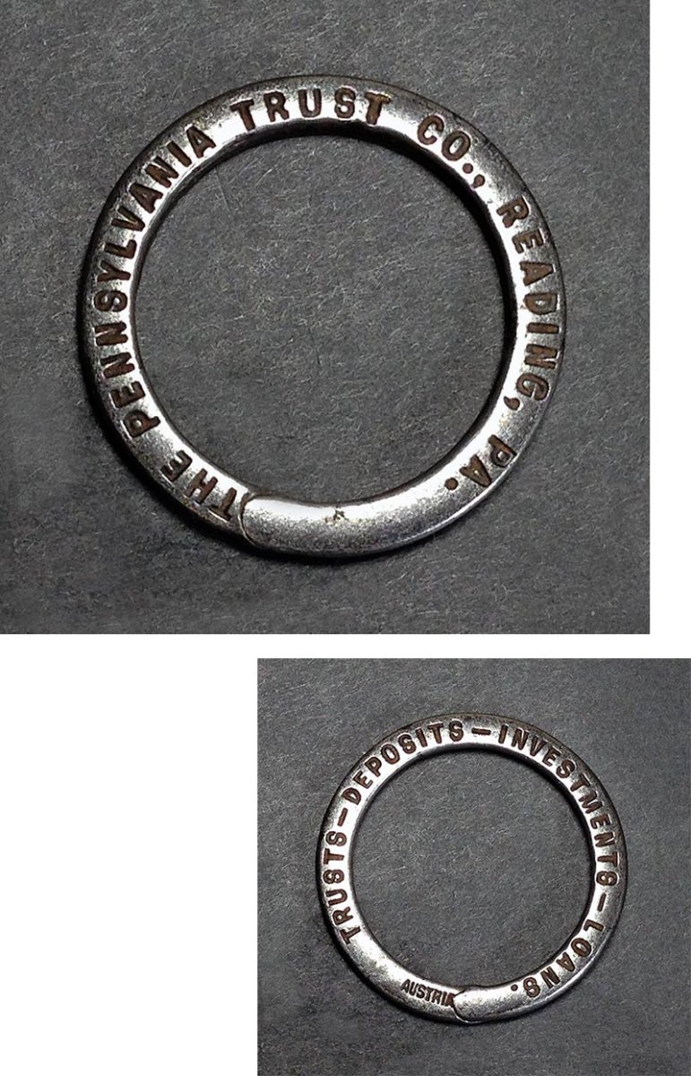 画像1: "THE PENNSYLVANIA TRUST CO.," Advertising Key Ring (1)