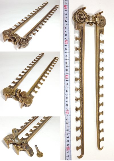 画像3: PAT.1887 "Adjustable" Garment Double Hanger Rack