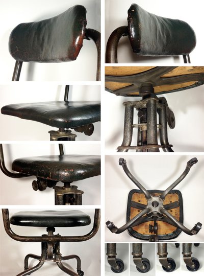 画像3: Early 1930's "Machine age" Swivel Desk Chair