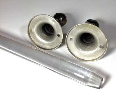 画像3: 1930-50's "Nickel & Clear Glass"  Towel Bar