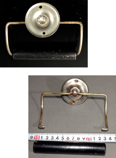 画像3: 1920-30's "Nickle Plated Brass" Toilet Paper Holder