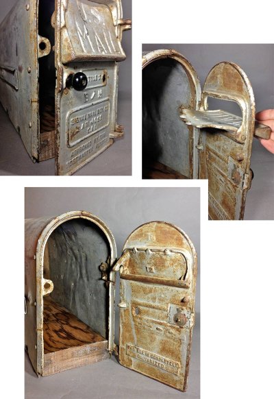 画像2: PAT.1899 "Cast Iron" U.S.MAIL BOX