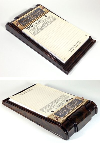 画像2: 1930-40's【G.E.】 "STREAMLINE"  Memo-pad＆Pen holder