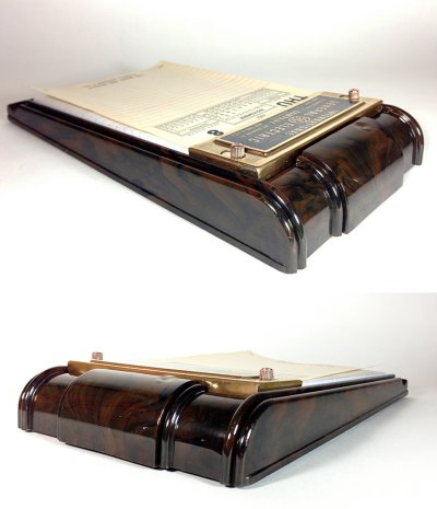 画像1: 1930-40's【G.E.】 "STREAMLINE"  Memo-pad＆Pen holder